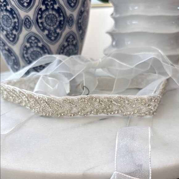 Nina Accessories - Nina Bridal Crystal Braid Sash